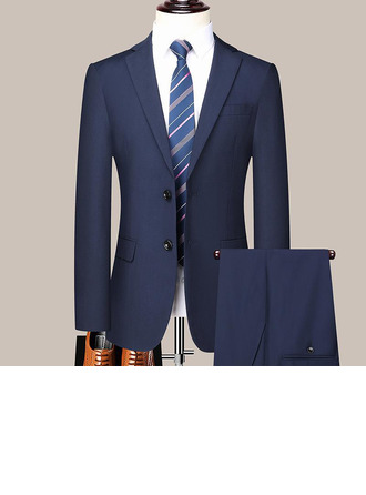 Men's Suit (Set of 2) Jacket Trouser Men's Formal Polyester Men's suits (314300833)